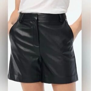 J Crew Faux Leather Shorts
